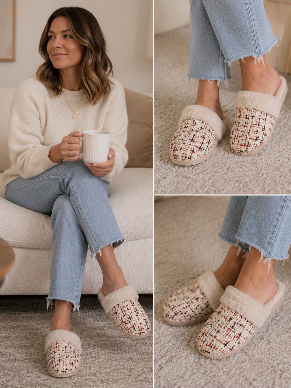 These Gelattto by Gelateria Italiana "Woodstock Soft Furry" slippers/shoes